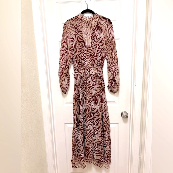 NWT MANGO Long Printed Dress - Picture 7 of 9